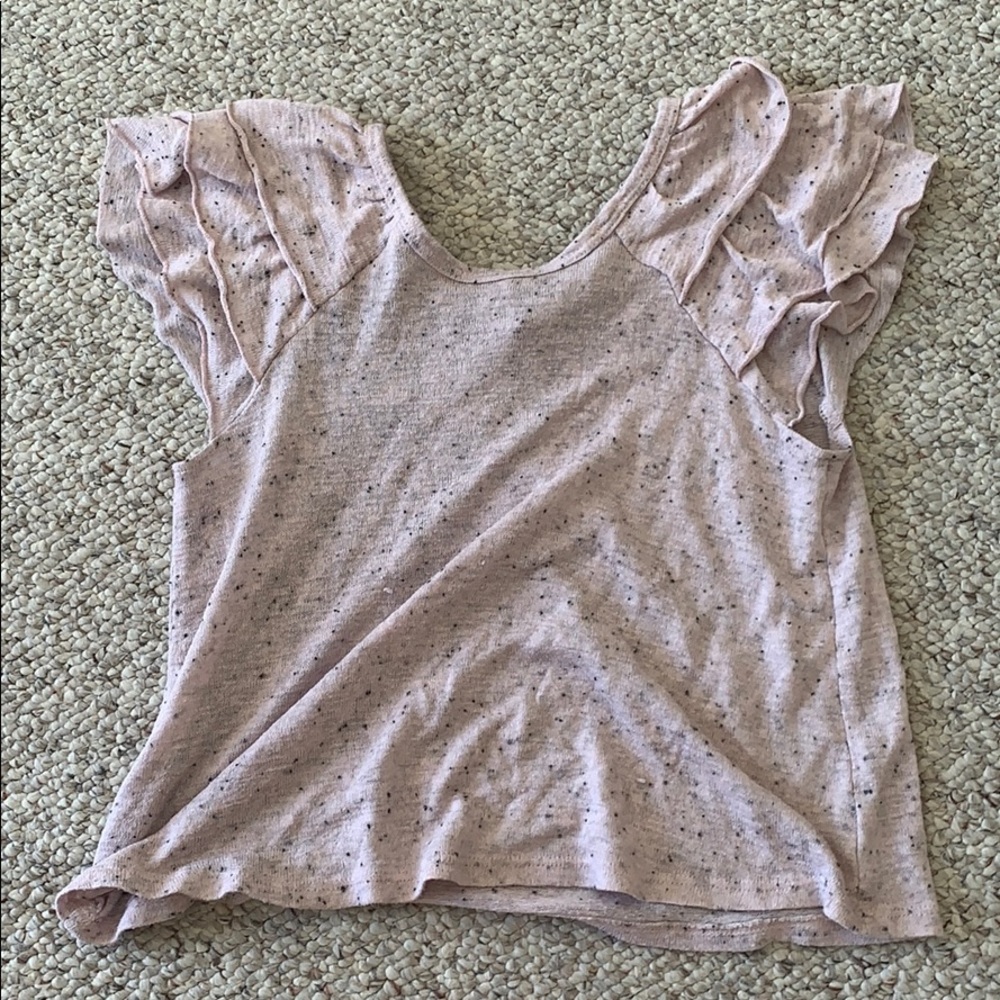 See-through pink shirt with black dots fun design